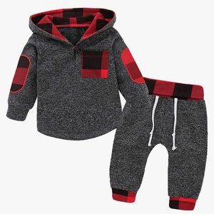 Voluovo - Baby Boy’s Hoodie Sweatshirt & Pants Set